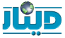 Its Arabic twin: دينار, Dinar, in the same blue under the same globe.