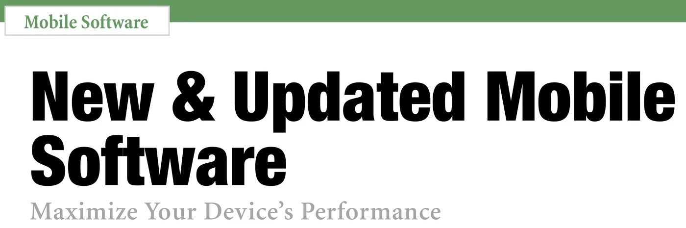 New & Updated Mobile Software, by Meryl K. Evans