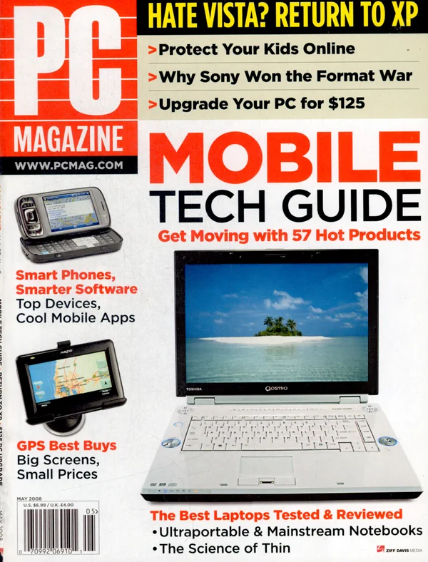 PC Magazine cover, May 2008: Mobile Tech Guide, Smart Phones, Smarter Software