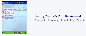 HandyMenu V.2.0 Reviewed, posted Friday, April 16, 2004