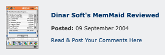Dinar Soft’s MemMaid Reviewed, posted 09 September 2004