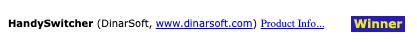 HandySwitcher on the magazine’s 2007 winners page