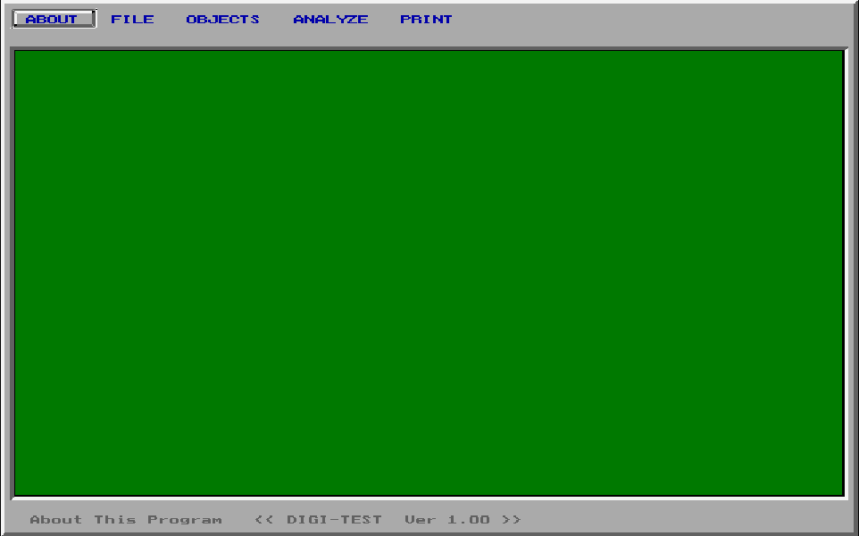 Digi-Test running in DOS